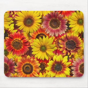 Mousepad Padrão contínuo de girassóis