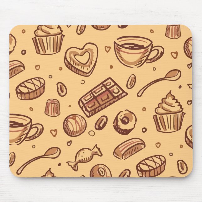 Mousepad Padrão contínuo de padaria (Frente)