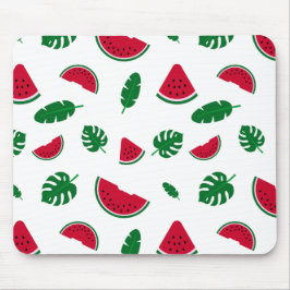 Mousepad Padrão contínuo de verão de melancia tropical