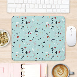 Mousepad Padrão contínuo moderno de terrazzo italiano abstr