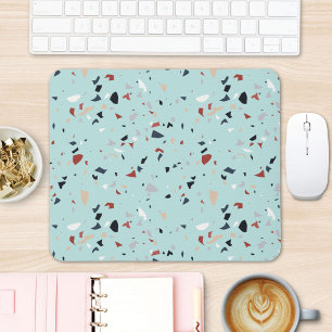 Mousepad Padrão contínuo moderno de terrazzo italiano abstr