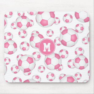 Mousepad padrão cor-de-rosa de esportes de cintura branca