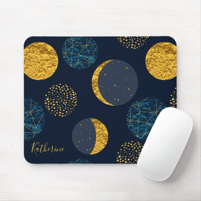 Mousepad Padrão Cósmico abstrato Personalizado (Com mouse)
