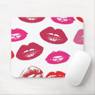 Mousepad Padrão da boca vermelha personalizado