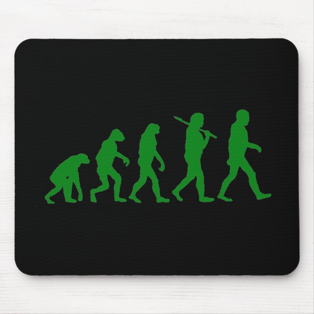 Mousepad Padrão da evolução - verde (Frente)