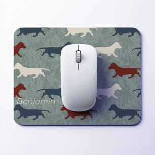 Mousepad Padrão Dachshund Personalizado