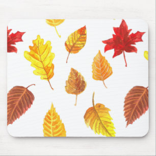 Mousepad Padrão das folhas de outono