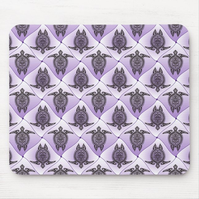 Mousepad Padrão das tartarugas do mar Shamanic - violeta (Frente)
