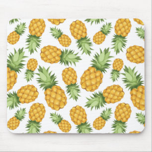 Mousepad Padrão de Abacaxi de Cartoon