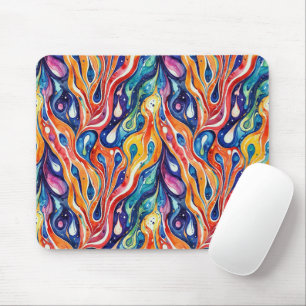 Mousepad Padrão de abstrato 1196 com arte fluida - Mouse Pa