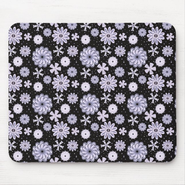 Mousepad Padrão de Abstrato azul escuro (Frente)