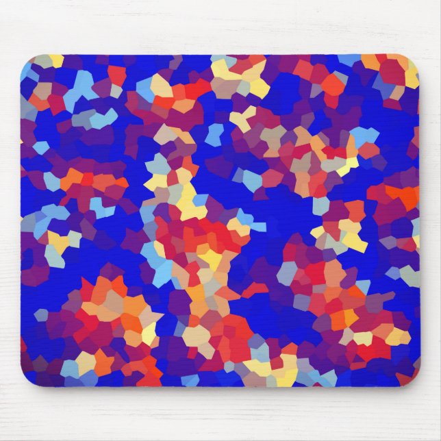 Mousepad Padrão de Abstrato de cristal (Frente)