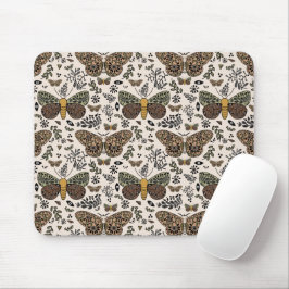 Mousepad Padrão de Abstrato de flores silvestres da Boêmia