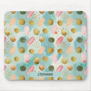 Mousepad Padrão de Abstrato de Glitter Pastel Confetti (2)