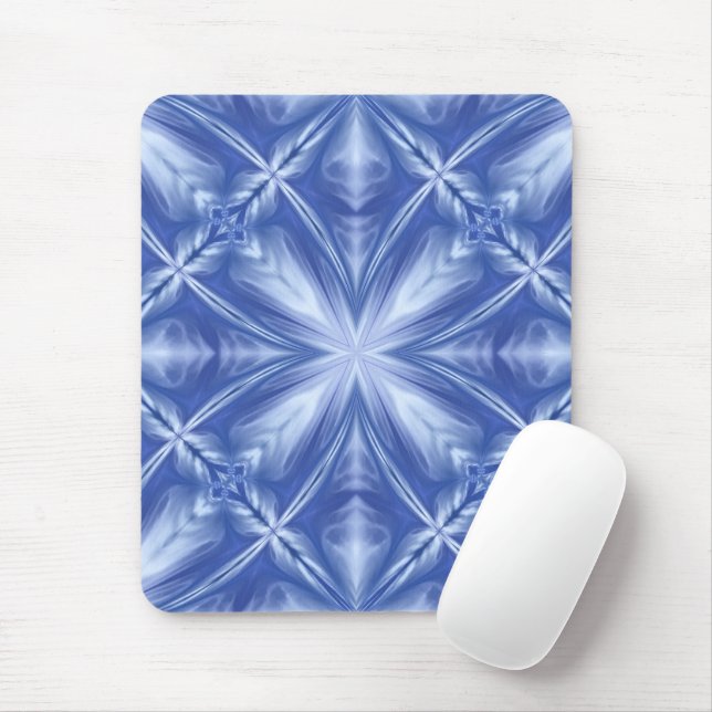 Mousepad Padrão de Abstrato de Nuvens Brancas Azul-Céu-Bran (Com mouse)
