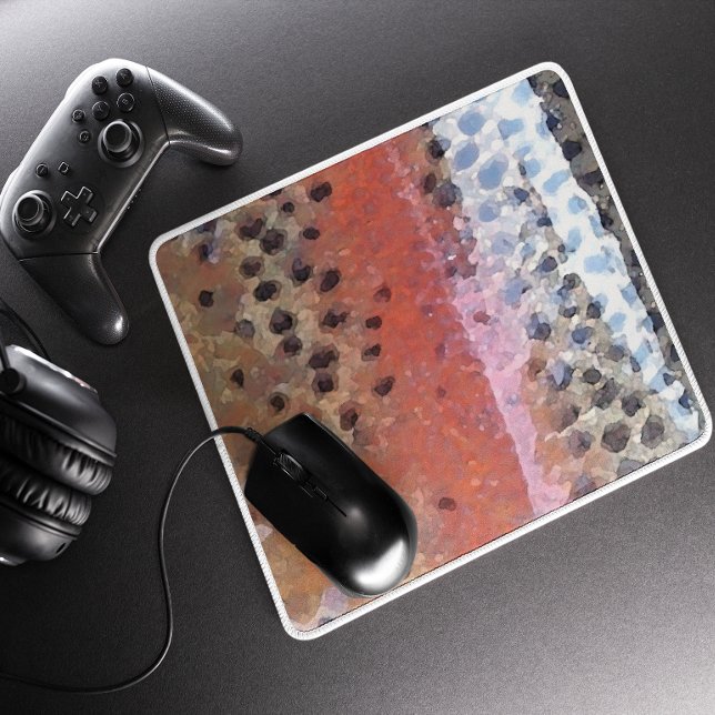 Mousepad Padrão de Abstrato de pele do arco-íris (Criador carregado)