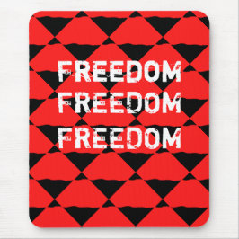 Mousepad Padrão de Abstrato preto e vermelho moderno