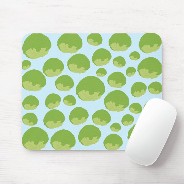 Mousepad Padrão de alface (Com mouse)