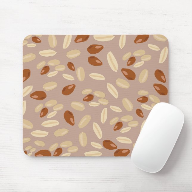 Mousepad Padrão de amendoins (Com mouse)