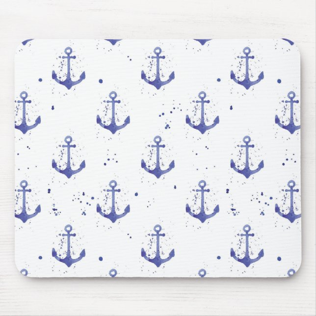 Mousepad Padrão de Âncora de Água 2 (Frente)