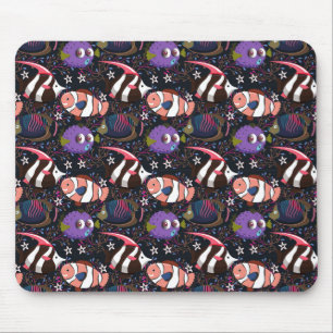 Mousepad Padrão de animais aquáticos   vida submarina do 