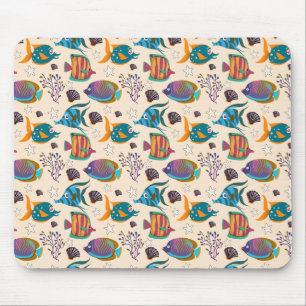 Mousepad Padrão de animais aquáticos   vida submarina do 