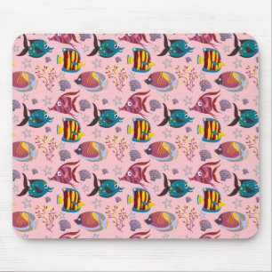 Mousepad Padrão de animais aquáticos   vida submarina do 