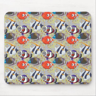 Mousepad Padrão de animais aquáticos   vida submarina do 