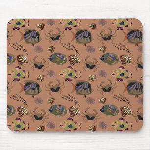 Mousepad Padrão de animais aquáticos   vida submarina do 