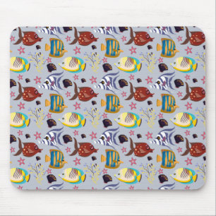 Mousepad Padrão de animais aquáticos   vida submarina do 