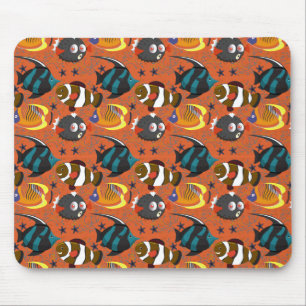 Mousepad Padrão de animais aquáticos   vida submarina do 