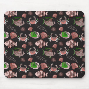 Mousepad Padrão de animais aquáticos   vida submarina do 