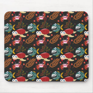 Mousepad Padrão de animais aquáticos   vida submarina do 