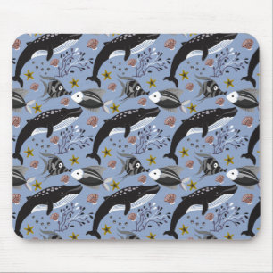 Mousepad Padrão de animais aquáticos   vida submarina do 
