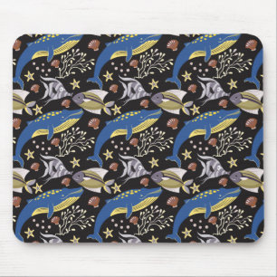 Mousepad Padrão de animais aquáticos   vida submarina do 