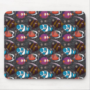 Mousepad Padrão de animais aquáticos vida submarina do oc