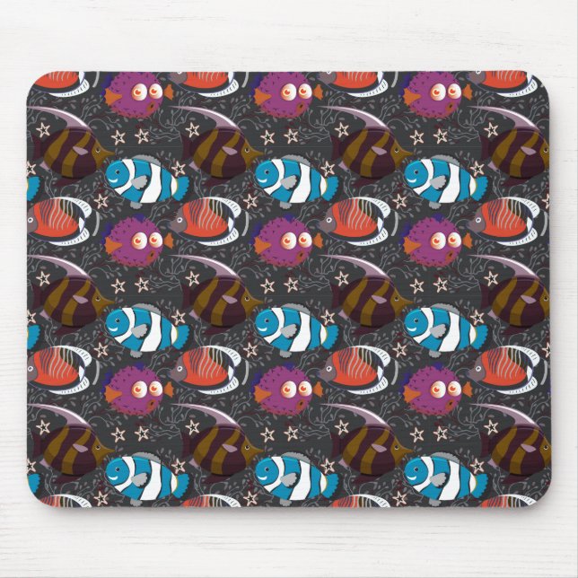 Mousepad Padrão de animais aquáticos | vida submarina do oc (Frente)