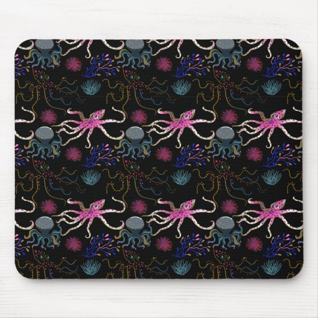Mousepad Padrão de animais aquáticos | vida submarina do oc (Frente)