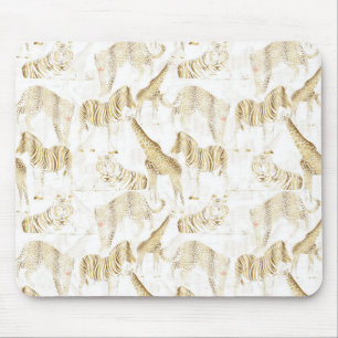 Mousepad Padrão de Animais Selvagens da Selva na moda Dour