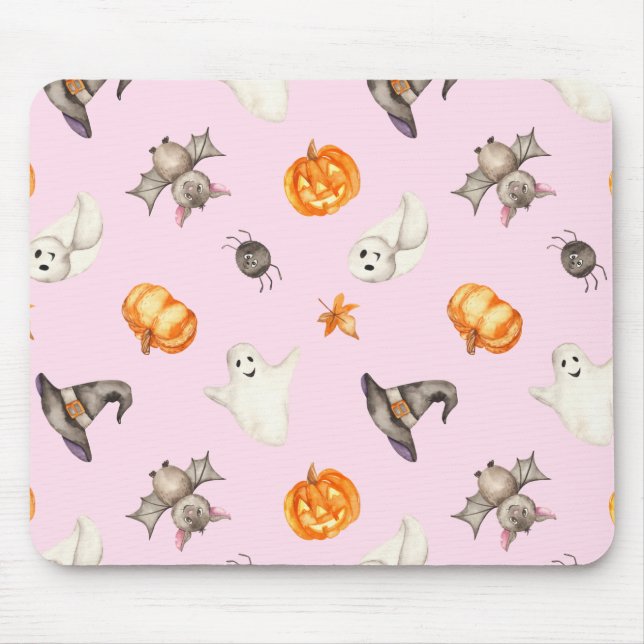 Mousepad Padrão de Aquarela do Chapéu Ghost Spider-Ghost do (Frente)