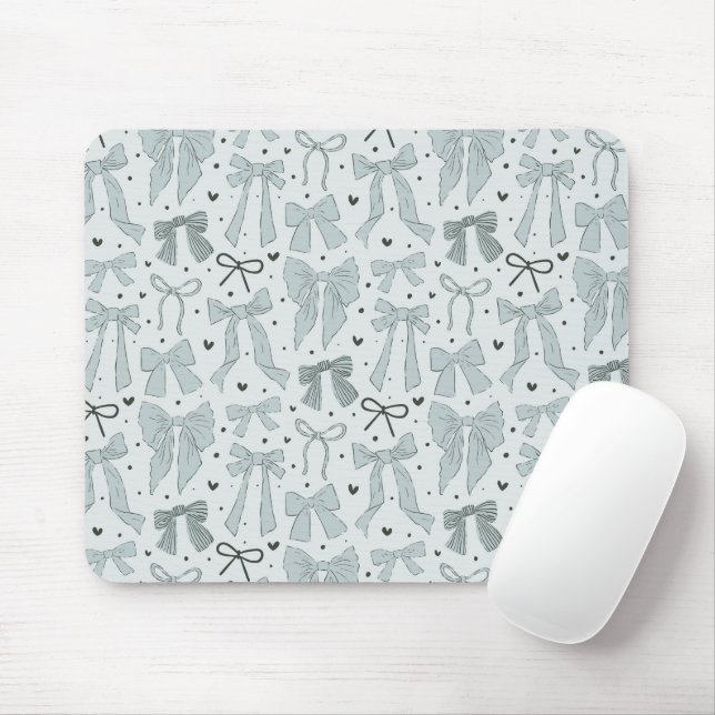 Mousepad Padrão de Arcos Azuis Whimsical (Com mouse)
