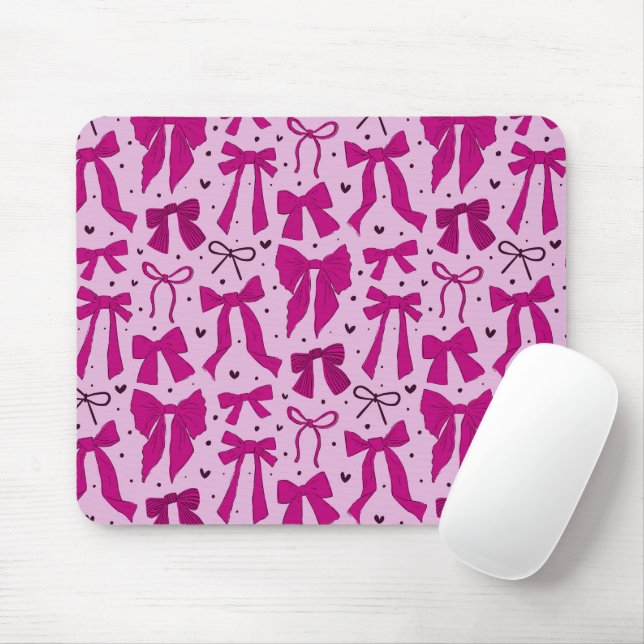 Mousepad Padrão de Arcos magenta Whimsical (Com mouse)