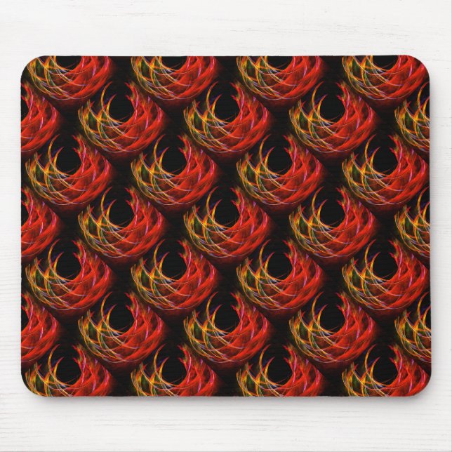 Mousepad Padrão de Arte Abstrata Boho Elegante Moderno Fofo (Frente)