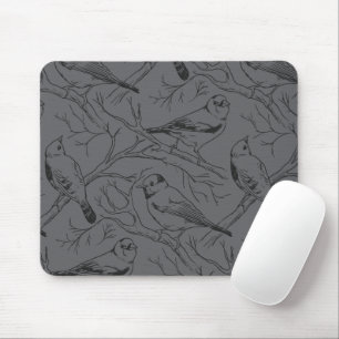 Mousepad Padrão de Arte de Linha de Aves Norte-Americanas M