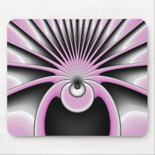 Mousepad Padrão de Arte Fractal Moderno Abstrato