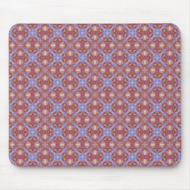 Mousepad Padrão de Azulejo Transparente de Tons de Pastel M (Frente)