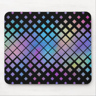 Mousepad Padrão de Azulejos de Ouros Geométricos Colorido