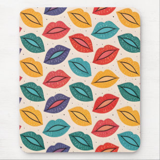 Mousepad Padrão de Beijo