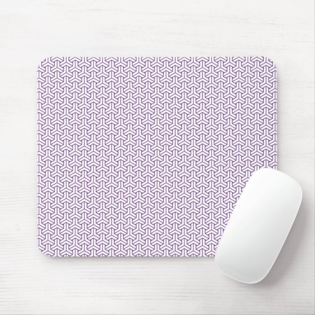 Mousepad Padrão de Bisamão do Ayame do Japão Púrpura Orient (Com mouse)