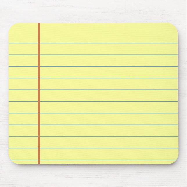 Mousepad Padrão de Bloco de Notas Jurídicas (Frente)